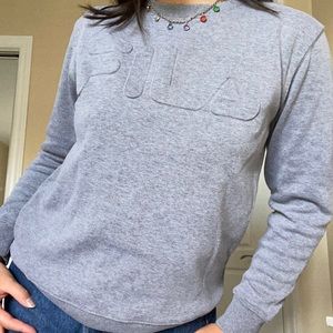 Grey Fila crew neck